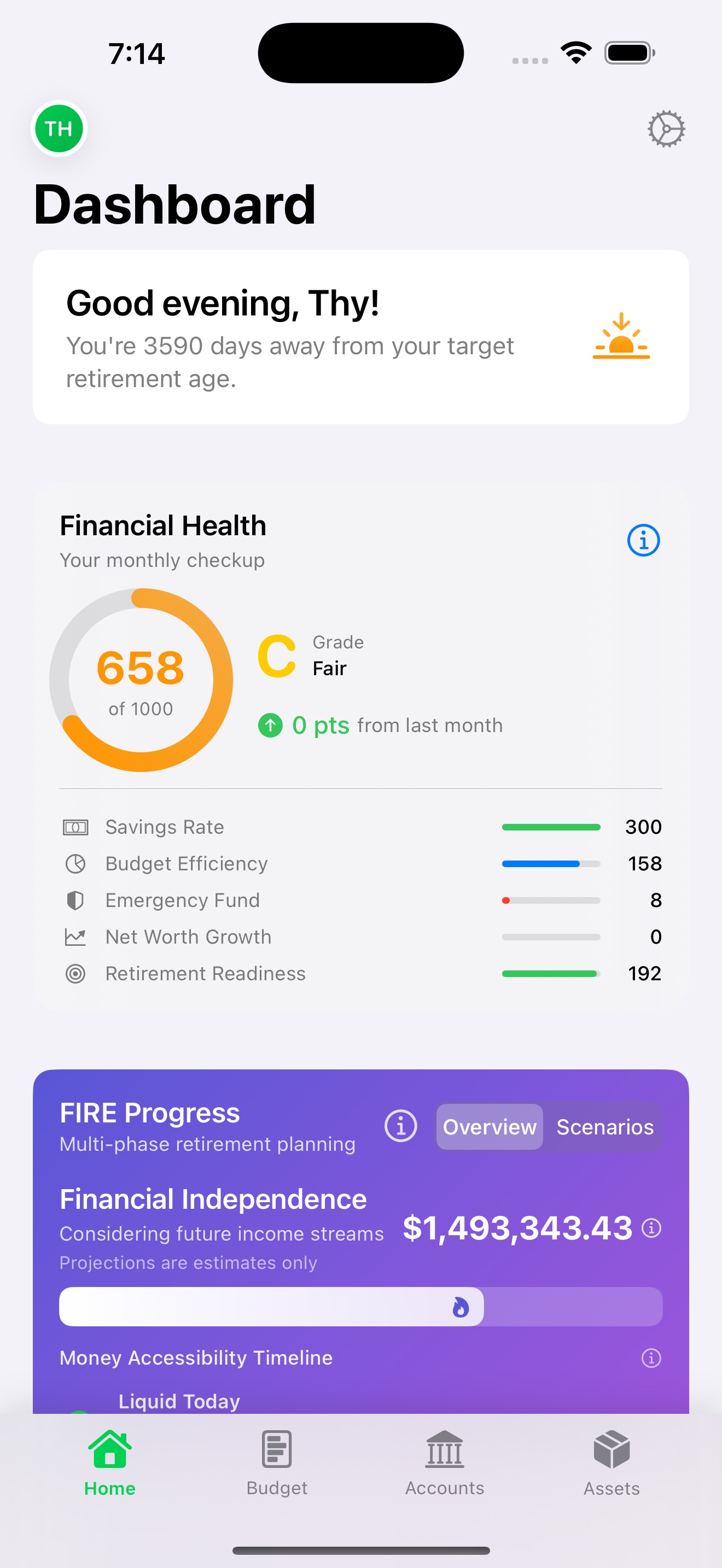 FIRE Finance Pocketbook Screenshot 1