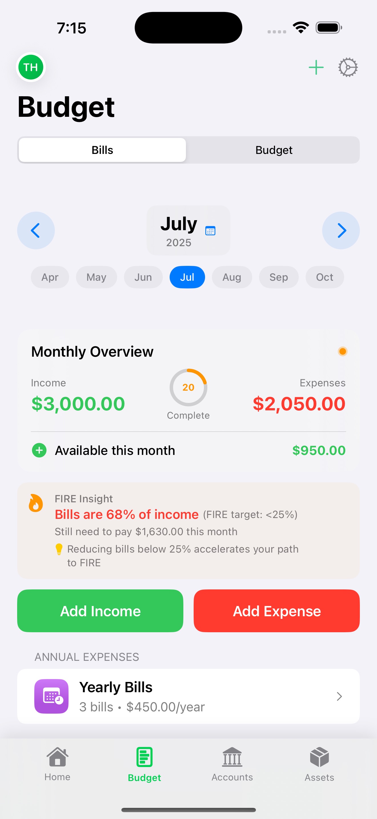 FIRE Finance Pocketbook Screenshot 2