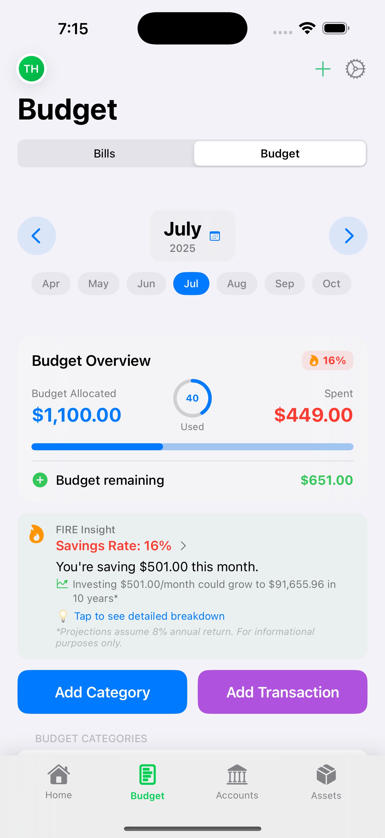 FIRE Finance Pocketbook Screenshot 3